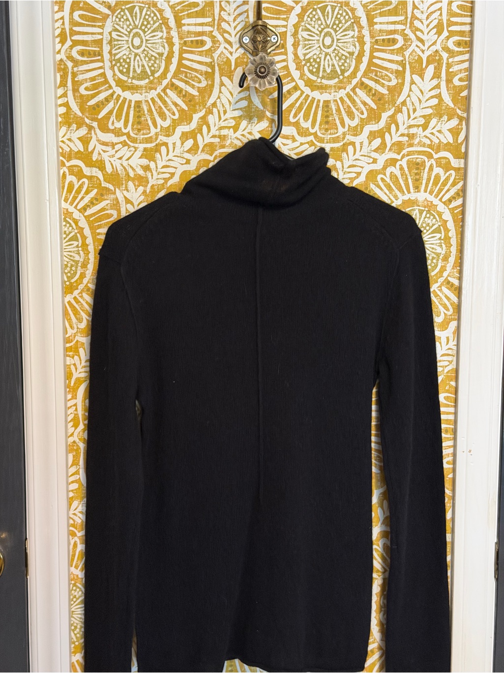 Jigsaw Black Men's Cashmere-Blend Turtleneck Sweater — image 2 of 3